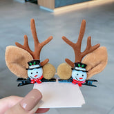 クリスマス ヘッドドレス ムース ホーン ヘアピン ヘッド クリップ